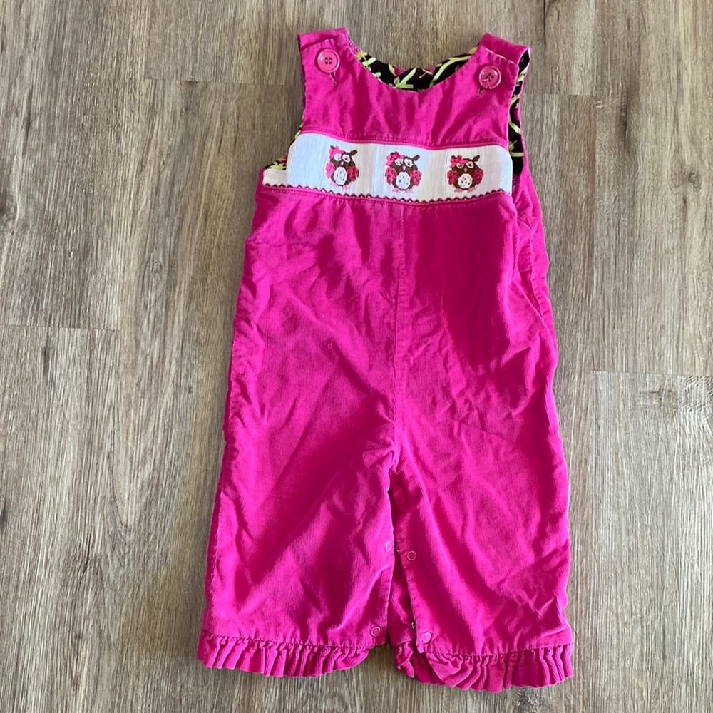 Pink Corduroy Overalls